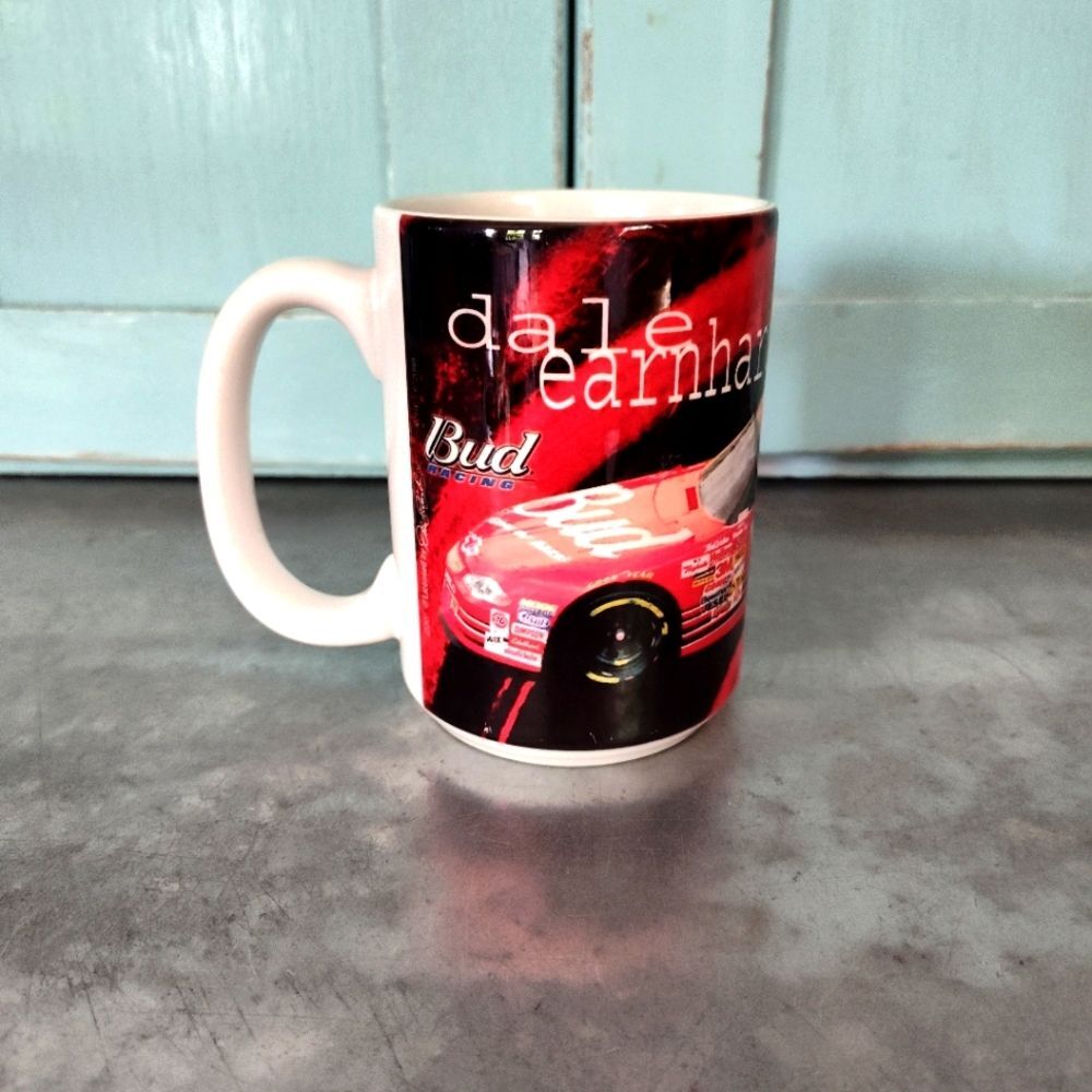 Vintage Dale Earnhardt Jr #8 Budweiser Racing Collectible Red & Black Coffee Mug